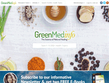 Tablet Screenshot of greenmedinfo.com